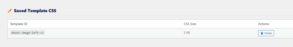 删除已保存的CSS代码。