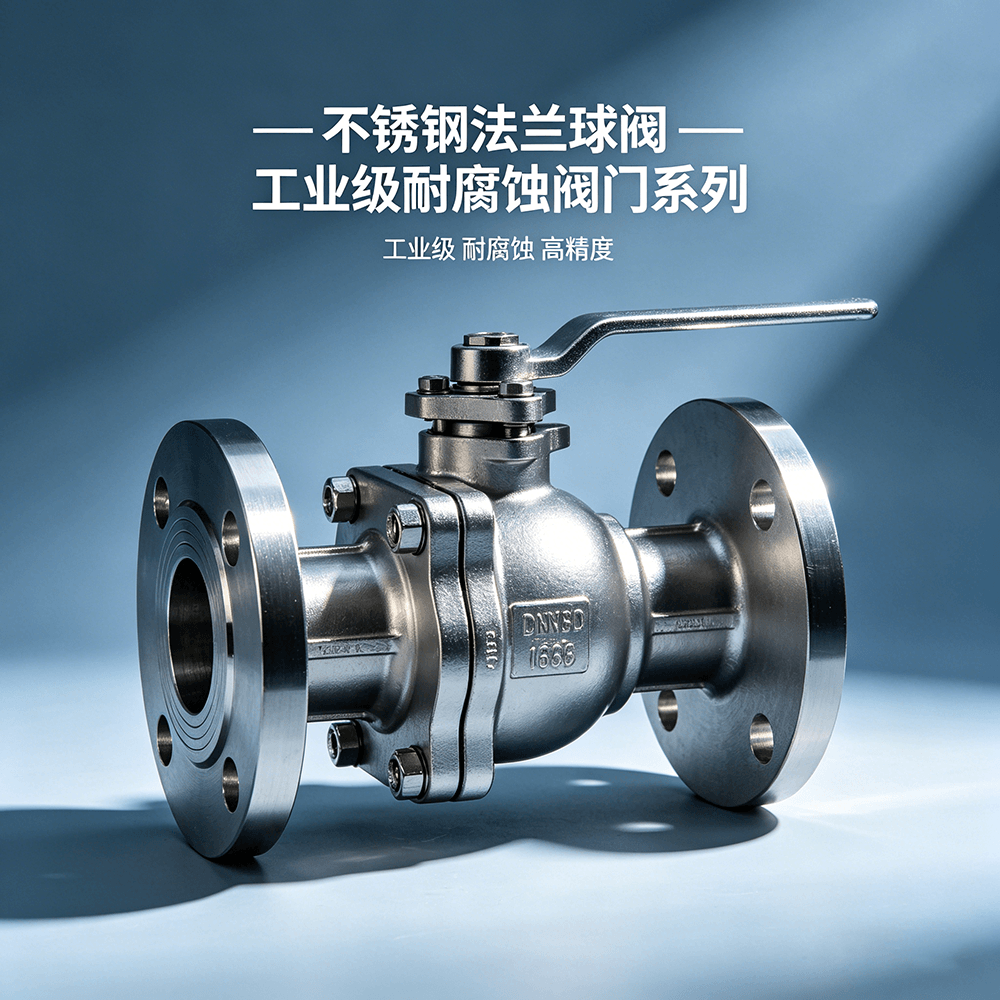 Stainless steel flanged ball valve (2)